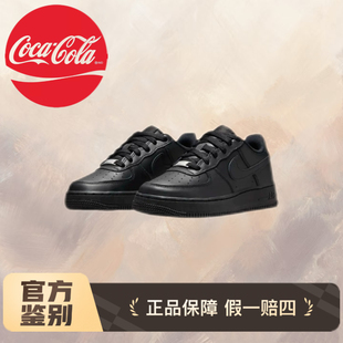 耐克空军一号平底皮面运动鞋冬季男女童板鞋NIKE AF1 FV5951-001