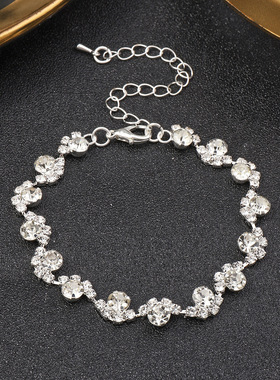 跨境欧美奢华时尚优雅气质高级感手链小众设计感精致百搭手饰女