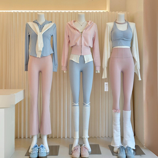 十一 祖儿兔兔· 11月瑜伽服橱窗搭配 青罗 2511D30 粉袖