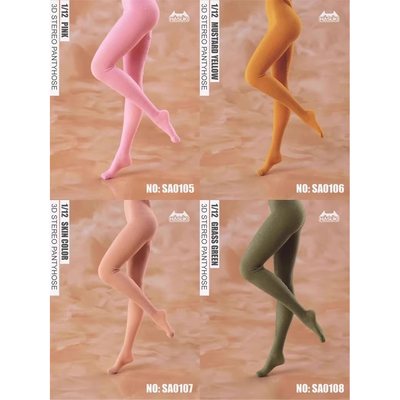 现货 HASUKI 1/12 女兵人 SA01 手办服饰 3D立体连裤袜 打底裤