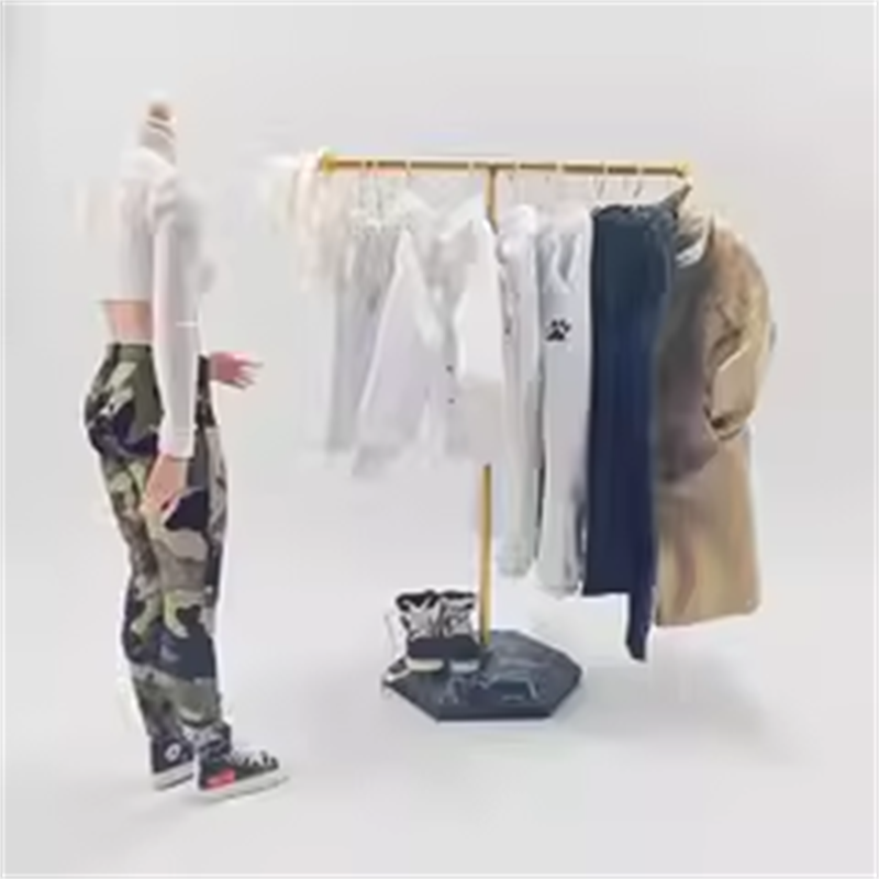 兵人  1/6 DG042 落地衣架 挂衣架 晾衣架 BJD娃娃 模型配件 现货