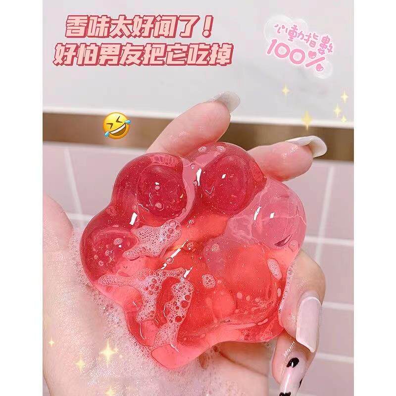 氨基酸可爱猫爪果冻洗脸皂收缩毛孔深层清洁清爽控油男女学生