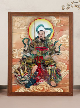 雷祖“画像挂画供奉相框摆台