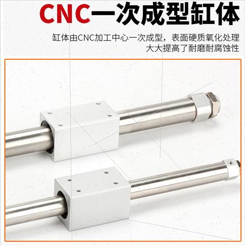 气动滑台RMS带导轨磁耦式无杆气缸CY1B63*50-100/200/300/400*500