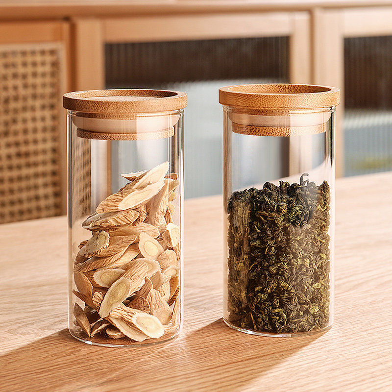 透明玻璃茶叶罐家用密封装茶存茶绿茶储存罐随身可携式小号茶罐空
