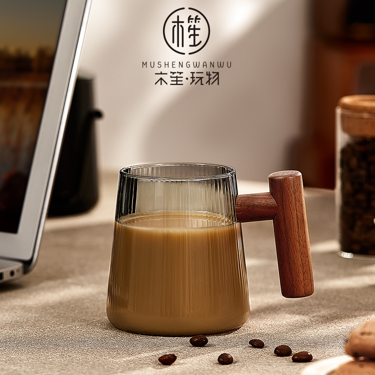 玻璃水杯大容量高档轻奢