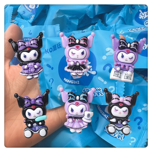 精致库洛米卡通diy树脂配件饰品奶油胶手工制发夹手机壳鞋扣配饰