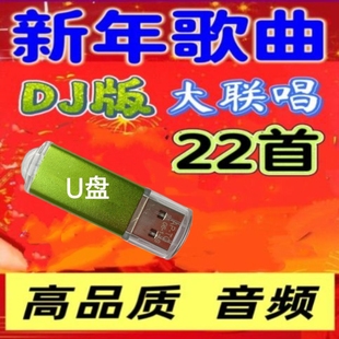 新年歌曲U盘/贺新春歌曲内存卡 过年歌曲大联唱DJ串烧国语粤语歌