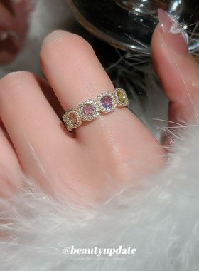 超仙日常平价锆石开口戒指