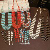 波西米亚树脂长方形拼接耳钉项链欧美民族风首饰套装 轻奢小众饰品