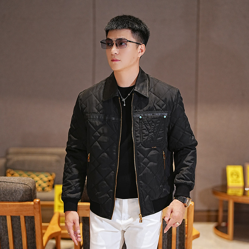 2025新款秋季高级感菱格夹克