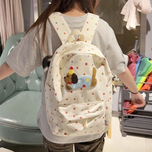 腊肠狗书包初中女生可爱小众多巴胺背包女高中大学生高颜值双肩包