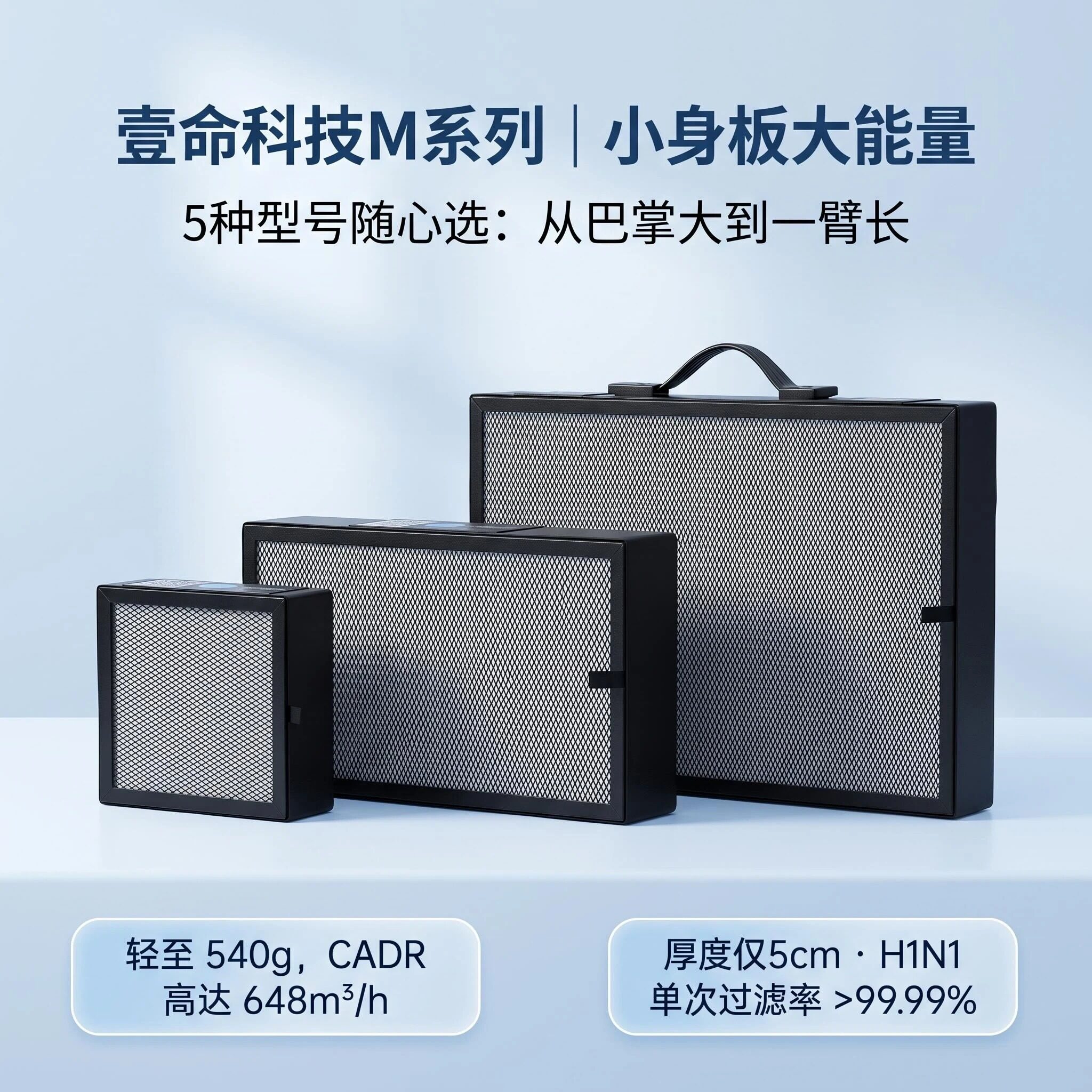 便携式空气净化器CRBox怼脸吹空气消毒机H12家用办公室防雾霾