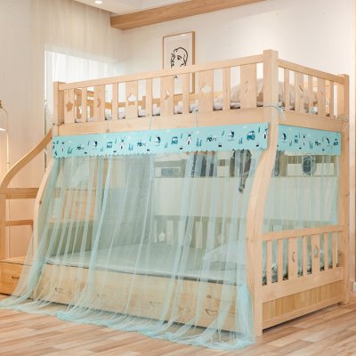 子母床蚊帐1.2m上下铺1.5梯形家用0.9高低床1.3儿童双层床1米男孩-封面