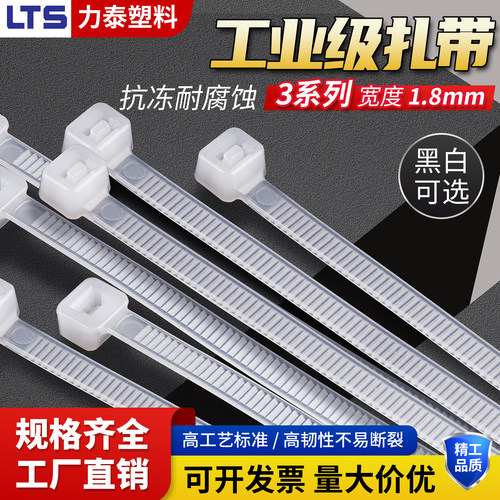 尼龙扎带自锁式非标束线塑料扎带