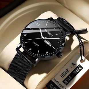 青少年手表男高中学生高颜值时尚 男潮流炫酷电子石英手表非机械表
