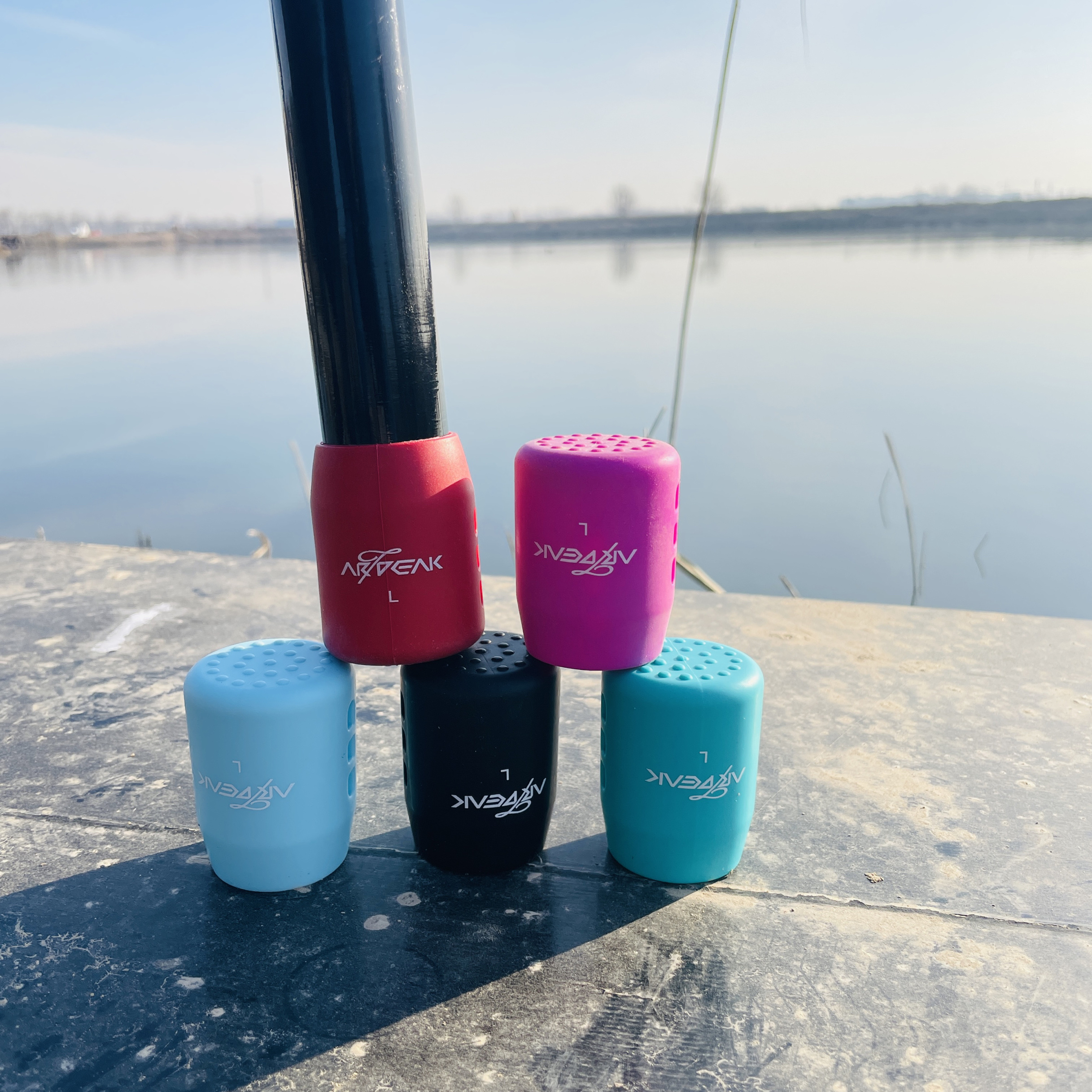 奥奇峰鲇竿硅胶后堵保护套防滑防磨堵头鱼竿配件大物竿前堵加大厚