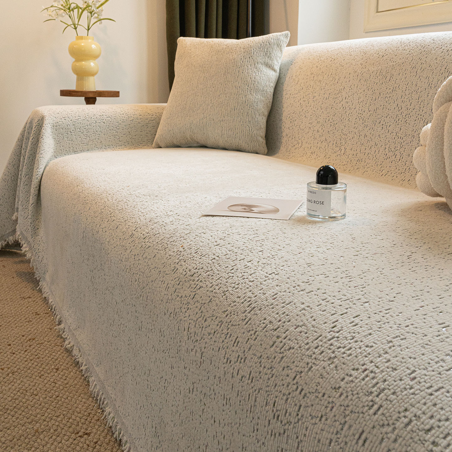 轻奢高级感雪尼尔沙发巾2025新款四季通用一整张全盖沙发套罩