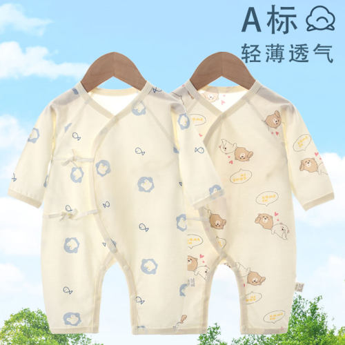 薄款纯棉夏季婴儿连体衣