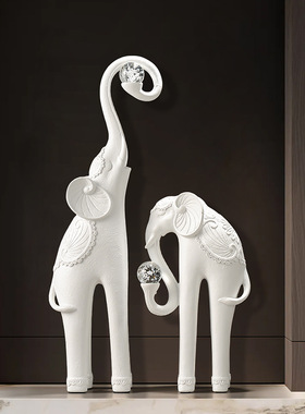 入户玄关大象摆件招财镇宅办公室客厅电视柜壁龛氛围感好物装饰品