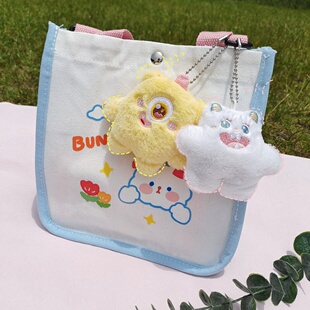 卡通毛绒小怪兽挂件可爱三眼怪大眼仔学生包包玩偶娃娃机公仔批发