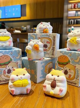 吃货原创解压桌面摆饰装饰品仓鼠