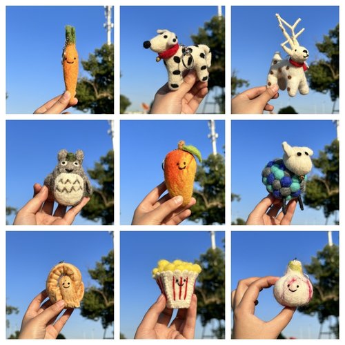 羊毛毡成品挂件高颜值玩偶钥匙扣配饰配件miu系包包挂件饰品挂饰