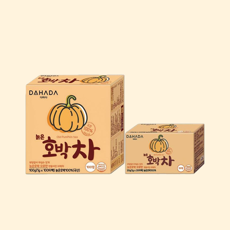 韩国DAHADA老南瓜茶0脂卡冷热皆可冲泡茶包装图片