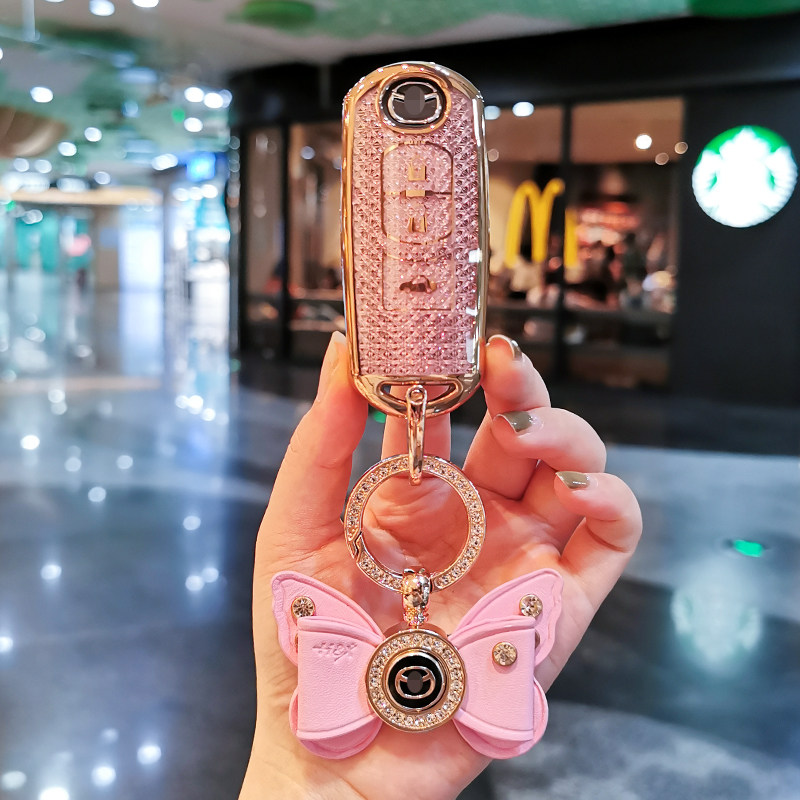 马自达专用像钻石一样闪耀钥匙套图片