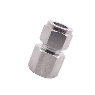 304不锈钢卡套内丝接头转公制M14/M20英制G螺纹直通 压力表直接头