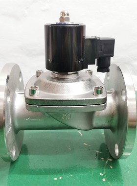 ZCA负压真空电磁阀DN50不锈钢法兰泵破抽真空常开DC24V常闭AC220V