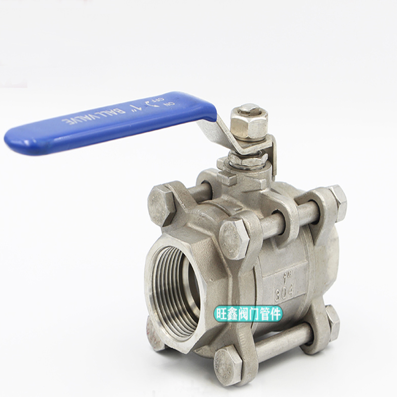 304不锈钢三片式内螺纹球阀/Q11F-16P开关水阀/3PC内丝全通径阀门