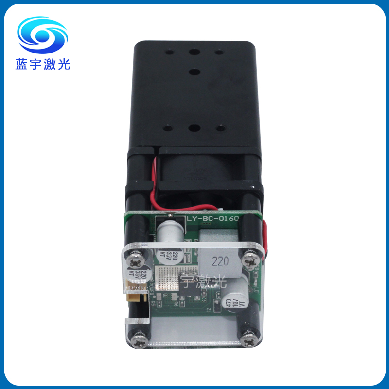 蓝光雕刻激光模组 450nm5w大功率雕刻激光模组 可调焦雕刻激光头