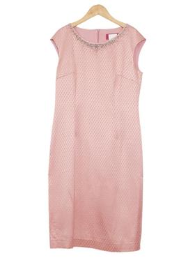 【六礼】精选品牌女装高端时尚气质百搭粉色连衣裙A2-17087