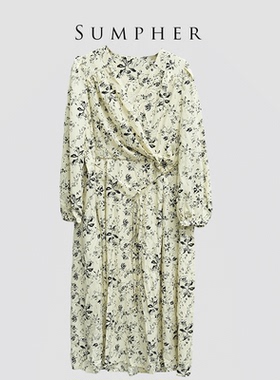 【广州杰哥Jack】Sumpher CC家专柜新款气质米色连衣裙-142221