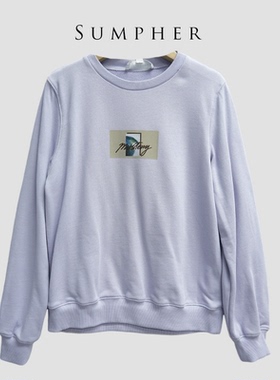 【广州杰哥Jack】Sumpher卓家专柜时尚高端气质百搭紫色卫衣-4733