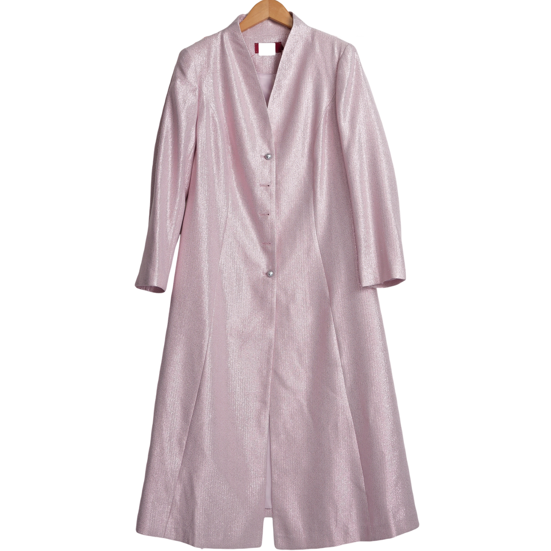 【六礼】A3品牌折扣女装高端洋气百搭气质通勤粉色风衣-22017