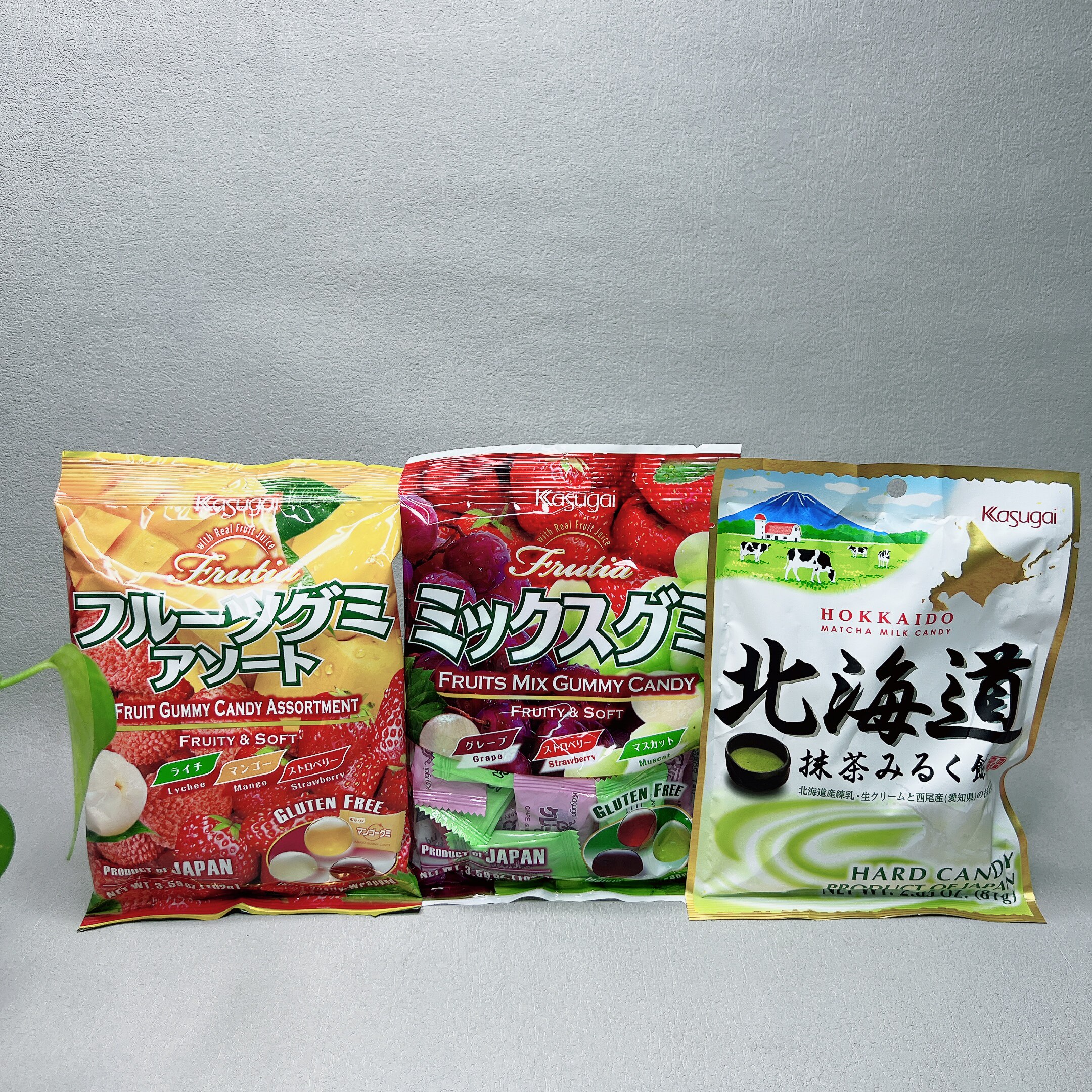 临期特价 日本进口抹茶牛奶味混合水果味软糖102g网红零食小吃