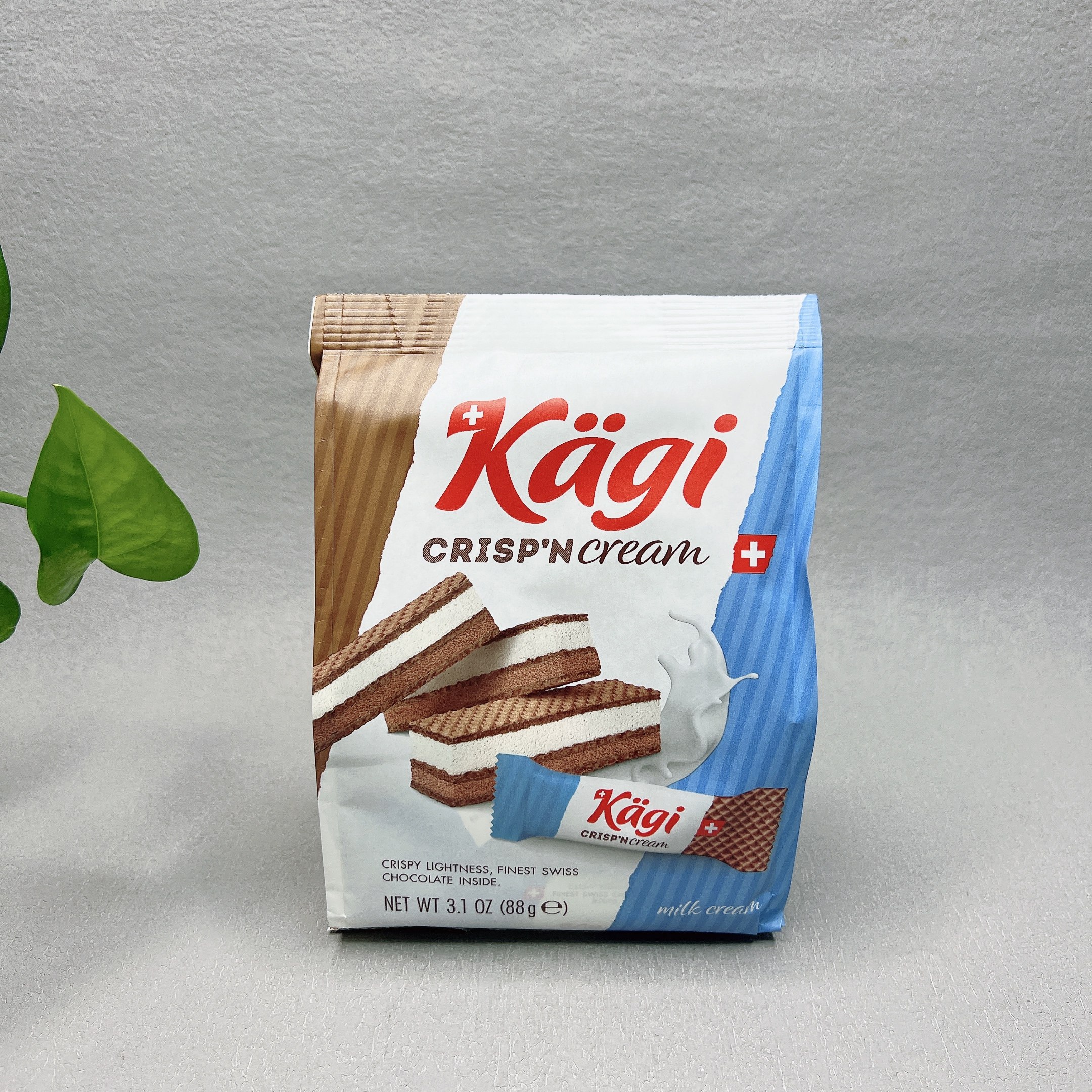 临期 瑞士卡奇脆滑牛奶巧克力威化饼干88g独立装休闲零食小吃