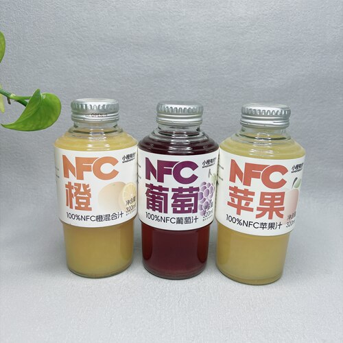 临期特价 NFC苹果汁葡萄汁橙混合汁320ml网红休闲饮品饮料