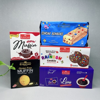 临期 进口德菲滋巧克力涂层蛋糕彩虹豆曲奇饼干玛芬蛋糕网红零食