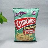 临期波兰进口法式 番茄蛋黄酱味原切薯脆片90g膨化零食小吃