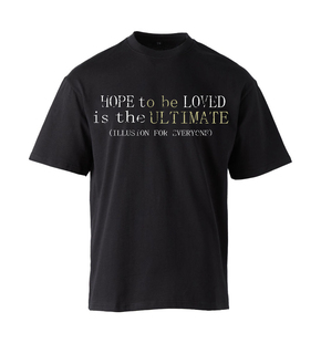 FARSTA水洗标语Vintage龟裂印花做旧小众情侣男女同款 短袖