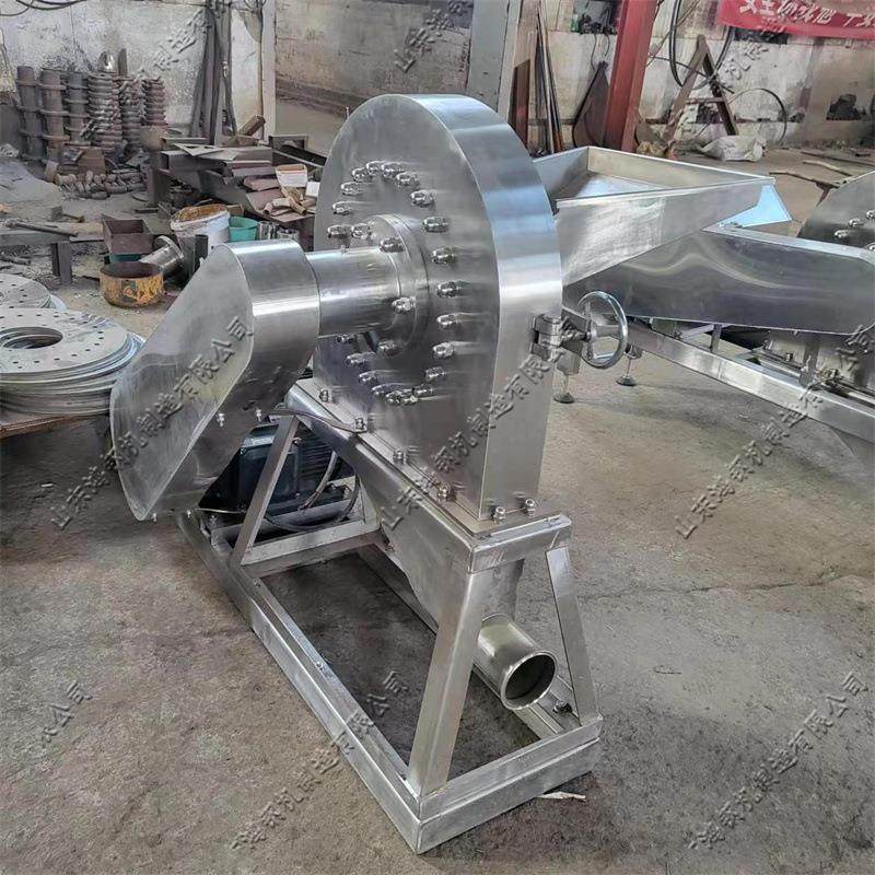 齿盘式不锈钢粉碎机 烧烤料白糖食盐粉碎机 无尘自吸大米磨粉机