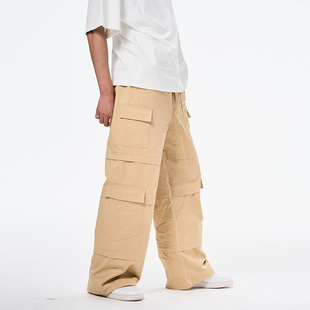 新款 男女同款 直筒宽松户外潮牌美式 WAVYBOY 裤 秋季 复古工装 休闲裤