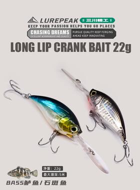 LUREPEAK摇滚小胖子路亚饵米诺22克石斑黑鲷红友鲈鱼假饵海钓硬饵