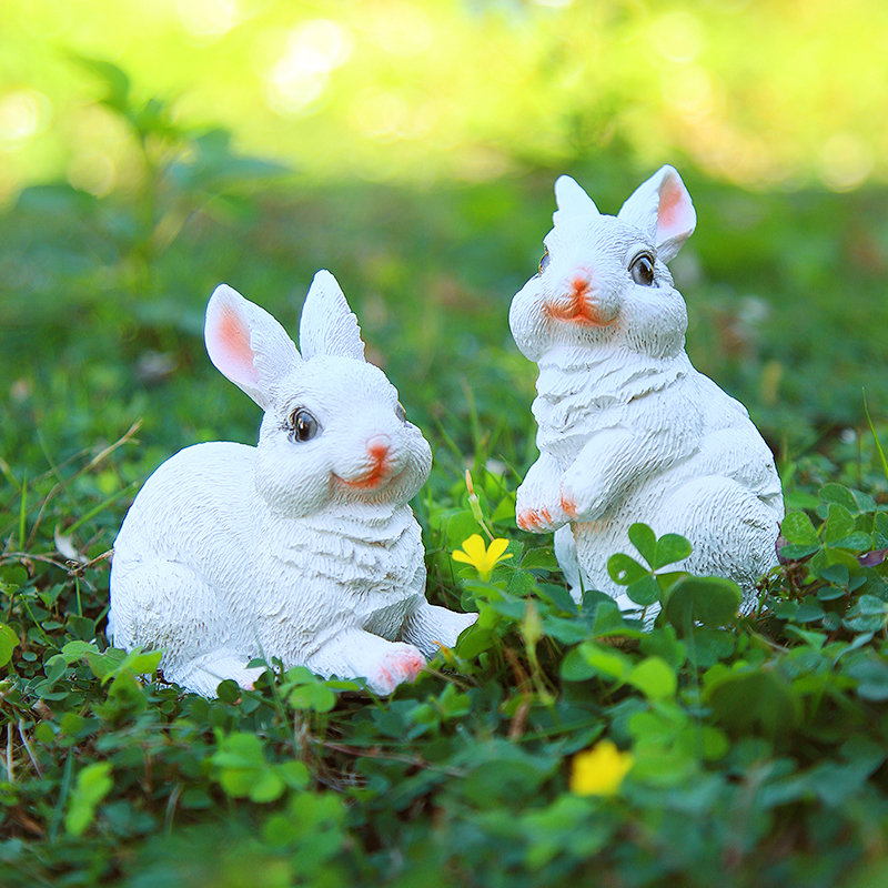 小兔子摆件庭院花园装饰造景盆景
