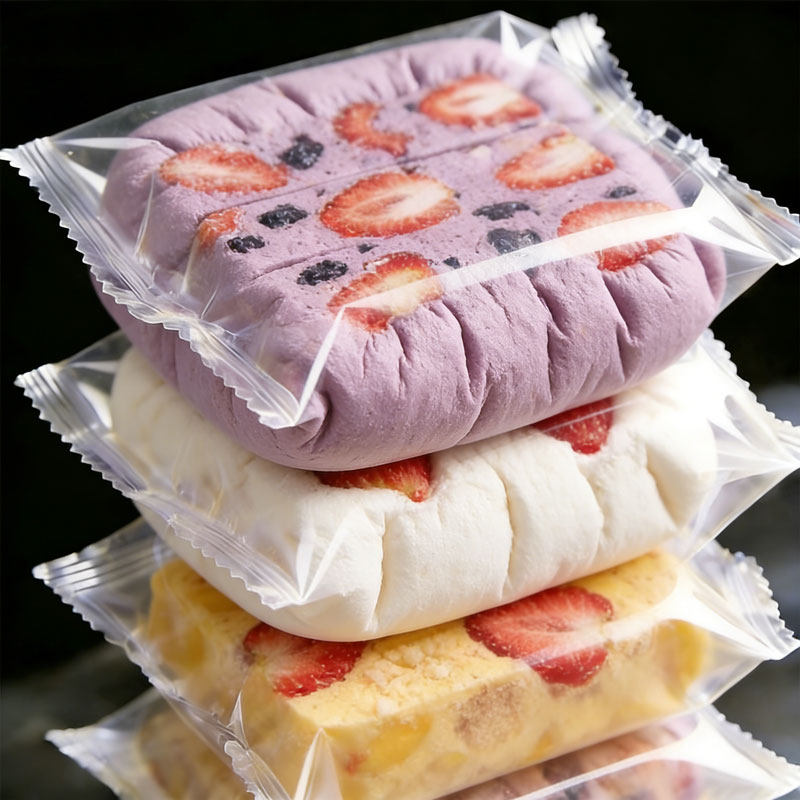 央妈推荐！草莓羊奶芙雪花酥独立包装网红榴莲羊奶芙零食旗舰店