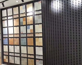 瓷砖展架挂墙样品冲孔多功能落地式立式挂架地砖陶瓷专用展示架子