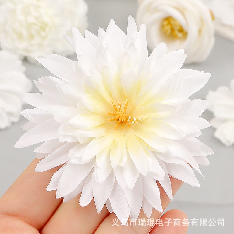 白色系花朵diy材料DIY手工绣球小雏菊组合辅料制作花头花店小蔷薇